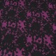 Tissu au mètre voile Polyester noir et violet en 150cm n°765 