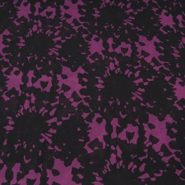 Tissu au mètre voile Polyester noir et violet en 150cm n°765