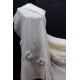 Tissu au mètre en coton et laine ivoire n° 736 en 150 cm
