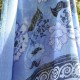 Coupon crêpe polyester bleu 2m40 en 140cm n°738
