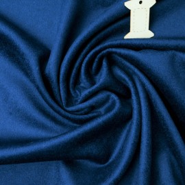 Coupon Velours ras laineux bleu saphir 1m45 en 152cm n°797