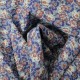 Coton bleu fleuri en 150cm n°06