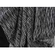 Polycoton zébré noir & blanc en 130cm