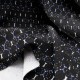 Jersey Polycoton noir et bleu Cases en 150cm n°924