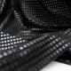 au mètre Maille 3D Polyester Petits carreaux Noir n°952 en 155cm