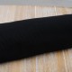 Coupon Tissu bord côtes noir, jersey coton 65cm en 120cm 977