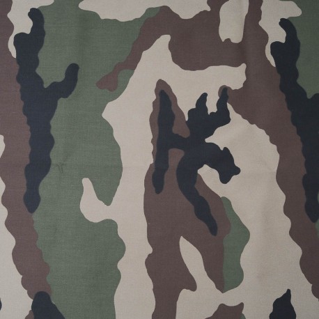Au mètre Toile polyester camouflage en 150cm 983