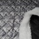 Doudoune matelassée réversible gris, noir , bleu en 145cm n°10218