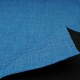 Coupon Toile Lin doublé noir Polyester 60 x 55 cm bleu canard
