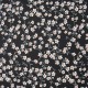 Tissu Coton cretonne imprimé Fleur d'Amandier noir en 150cm