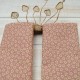 Tissu Coton cretonne imprimé floral rose en 150cm