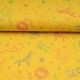 Tissu jersey jaune au mètre motif animaux safari en 145cm n°10602