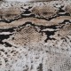 Coupon microfibre woolpeach polyester peau serpent taupe 2m50en 150cm n°10614