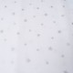 Mini Coupon Coton OEKO TEX mini étoile argent fond blanc 50cm x 80cm