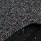 Au mètre fin lainage bouclette multicolores polyester en fond gris foncé en 145cm n°10674