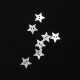 Bouton de couture fantaisie, original, en forme d'étoile nacre irisée 12mm