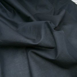 Au mètre voile coton noir en 150cm n°10816