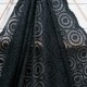 Dentelle noire stretch festonnée polyester lycra en 140cm n°10830