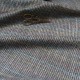 Tissu gabardine souple Pied de poule noir gris rayé bleu en 145cm n°10876