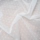 Au mètre maille plumetis stretch résille polyester et polyamide blanche mini losange en 180cm n°10883