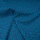 Au mètre jersey côtelé COTON graou léopard bleu pétrole en 120cm n°10885