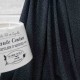 Au mètre Crêpe polyester de qualité noir à mini pois blancs en 150cm n°10907