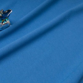 Au mètre Jersey coton polyester bleu électrique en 160cm n°10912