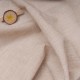 Au mètre tissu coton aspect lin beige en 145cm n°10931
