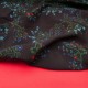Au mètre Viscose légère noir clair motif japonisant floral en 145cm n°10934