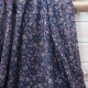 Coupon mousseline crêpe voile polyester rayé lurex mini cachemire violet 1m60 en 150cm