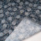 Tissu Coton fond bleu marine fleur ocre et ciel en 150cm n°10958