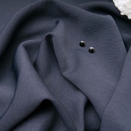 Au mètre tissu dyed Polyester Haute Couture Sonia RYKIEL bleu marine en 140cm n°11037
