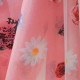 Tissu au mètre Coton et polyamide rose à fleurs n°695