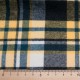 Au mètre, doux lainage Coton écossais jaune vert en150cm n°11072