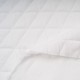 Au mètre Tissu sweat Blanc matelassé gaufré polyester en 150cm n°11087